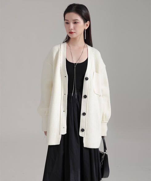 Rib Knit Cardigan